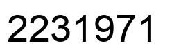 Number 2231971 black image
