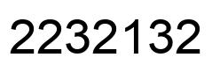 Number 2232132 black image