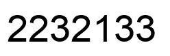 Number 2232133 black image