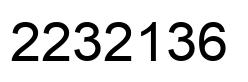 Number 2232136 black image