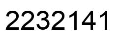 Número 2232141 imagen negro