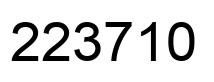 Number 223710 black image