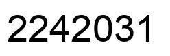 Número 2242031 imagen negro