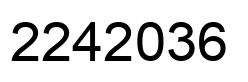 Número 2242036 imagen negro