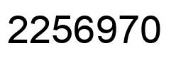 Número 2256970 imagen negro