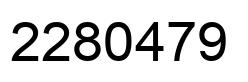 Number 2280479 black image