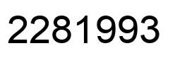 Number 2281993 black image