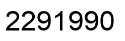 Number 2291990 black image