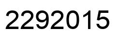Number 2292015 black image