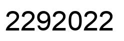 Número 2292022 imagen negro