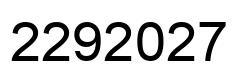 Número 2292027 imagen negro