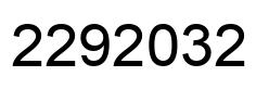 Number 2292032 black image