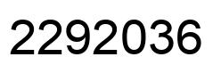 Number 2292036 black image