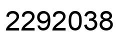 Number 2292038 black image