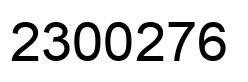 Número 2300276 imagen negro