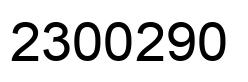 Number 2300290 black image