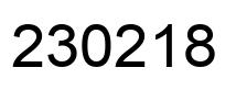 Número 230218 imagen negro