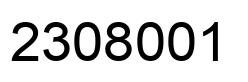 Número 2308001 imagen negro