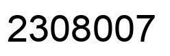 Número 2308007 imagen negro