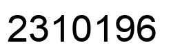 Número 2310196 imagen negro