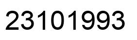 Número 23101993 imagen negro