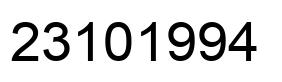 Número 23101994 imagen negro