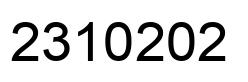 Number 2310202 black image