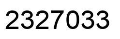 Número 2327033 imagen negro
