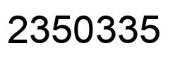 Número 2350335 imagen negro