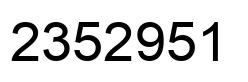 Número 2352951 imagen negro