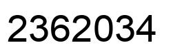 Número 2362034 imagen negro