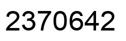 Número 2370642 imagen negro