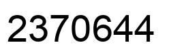 Número 2370644 imagen negro