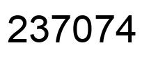 Número 237074 imagen negro