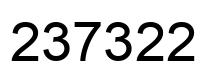 Número 237322 imagen negro