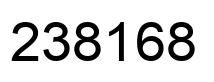Number 238168 black image
