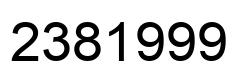 Number 2381999 black image