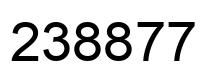 Número 238877 imagen negro