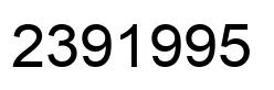 Number 2391995 black image