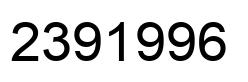 Number 2391996 black image