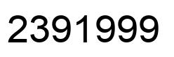 Number 2391999 black image