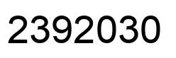 Número 2392030 imagen negro