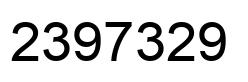 Número 2397329 imagen negro