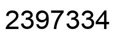 Número 2397334 imagen negro