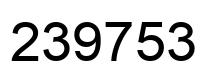 Número 239753 imagen negro