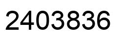 Number 2403836 black image