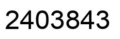Number 2403843 black image