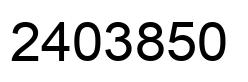 Number 2403850 black image