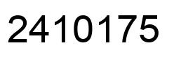 Número 2410175 imagen negro