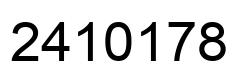 Número 2410178 imagen negro